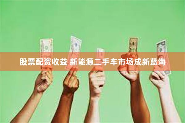 股票配资收益 新能源二手车市场成新蓝海
