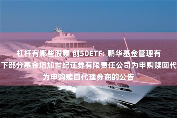 杠杆有哪些股票 创50ETF: 鹏华基金管理有限公司关于旗下部分基金增加世纪证券有限责任公司为申购赎回代理券商的公告